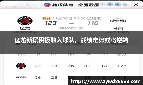 猛龙新援积极融入球队，战绩走势或将逆转